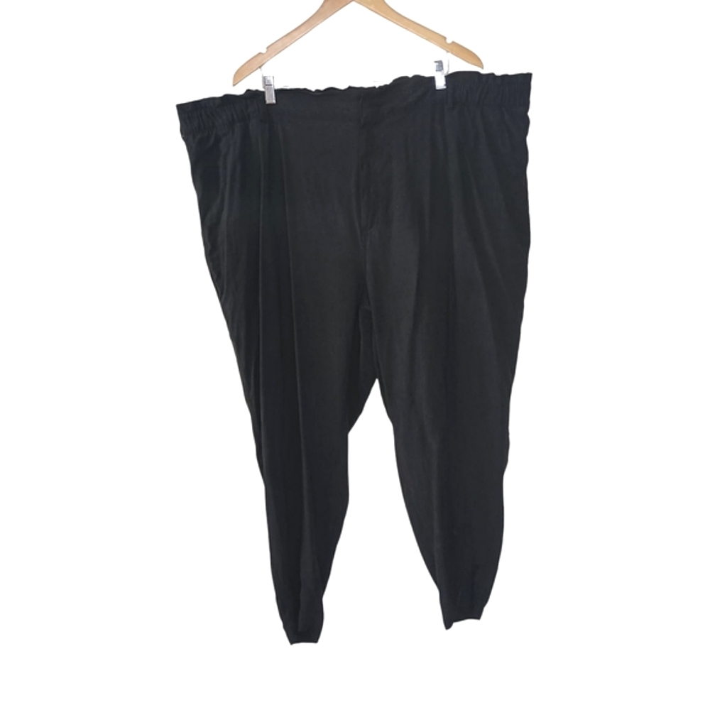 Old Navy Woman's Black Tencel Pants Size 4X - Picture 2 of 4